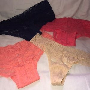 Mae Lace Panties Cheeky Hipster (3)  & Thong (1)